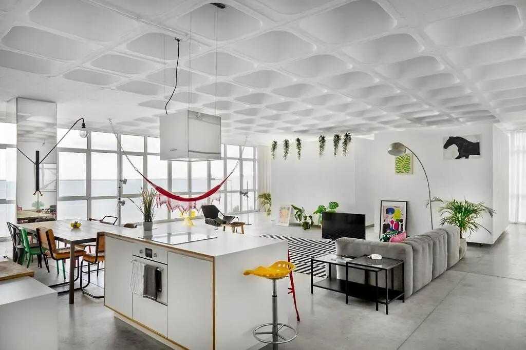 Loft Espacoso Com Vista Deslumbrante Para O Tejo Lissabon Portugal